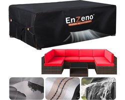 Grote afdekking voor tuinmeubelen, waterdicht, met ventilatieopeningen, 300 x 200 cm, afdekzeil, beschermhoes voor tuintafels, terrasmeubels, outdoor bank, tafel, meubelsets, zware belasting