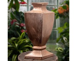 Grote Aluminium Amfore Vaas Koperkleurig Landelijk Design
