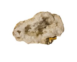 Grote bergkristal geode uit Marokko - 1 kg - individueel gefotografeerd
