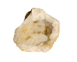 Grote bergkristal geode uit Marokko - 1,8 kg - individueel gefotografeerd