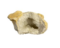 Grote bergkristal geode uit Marokko - 2,44 kg - individueel gefotografeerd