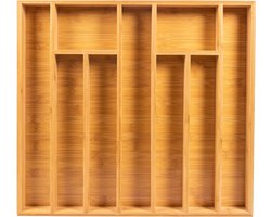 Grote Bestekbak Bamboe 51x47x5cm | Besteklade van Coninx | Bestekhouder | Opbergbak | Duurzaam | Enkel geschikt voor laden van 47cm diep of meer