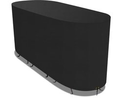 Grote Bistro Set Hoes voor Tuin - Waterdicht en UV Beschermd - 420D Oxford Stof - L146 W70 H80cm - Zwart