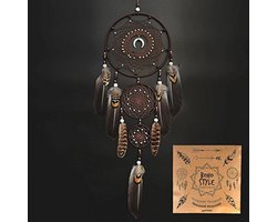 Grote Boho Dromenvanger voor Slaapkamer - Wanddecoratie met Turkoois Ornament