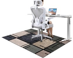 Grote Bureaustoelmat 180x200 cm voor Tapijt en Harde Vloer - Antislip Vloerbeschermer