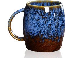 Grote Cappuccino koppen - Keramische koffiemok 500ml - Grote mok met handvat