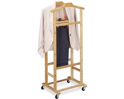 Grote dressboy van bamboe - kreukvrij - mobiel - 1 stuk