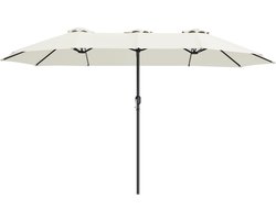 Grote Driekops Parasol Crème – Maximale schaduw