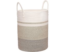Grote Geweven Mand met Handgrepen 40L - Opbergmand van Riet blanket basket