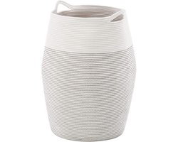 - Grote geweven wasmand van katoenen touw voor wasgoed - 256 cm hoogte - wasserette slaapkamer opbergmand