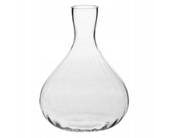 Grote Glazen Vaas Fles Met Ribbels 47 cm Hoog