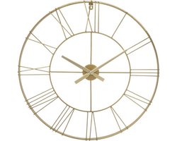 Grote gouden metalen wandklok 70CM