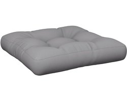 Grote Grijze Pallet Kussen voor Buiten - 58x58x10 cm Comfortabel Zitkussen