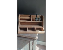 Grote gruttersbak met keukenrol houder