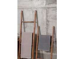 Grote handdoek ladder - decoratieve ladder - teakhout - hout - groot - 160 cm x 48 cm - 4 trappen