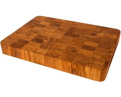 Grote Houten Snijplank van Licht Eiken met Handvatten - Mesvriendelijk en Duurzaam Keukenhulp