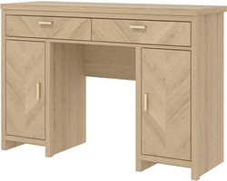 Grote kaptafel met lade en deuropslag voor slaapkamer en hal - wit - HTML content nodig make up tafel