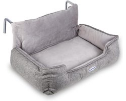 Grote Kattenmand Voor Verwarming Zachte Warme Kattenmand Met Verstelbare Haak Voor Verschillende Verwarmingen Kattenhangmat Voor Radiator Gebruik Grijs Beige 65x36x27Cm