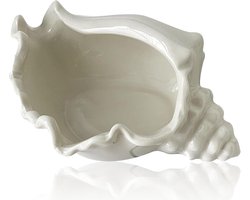 Grote Keramische Schelp Kom - Sieradenschaal in Schelp- of Conch-Vorm voor Strand & Kust Decoratie