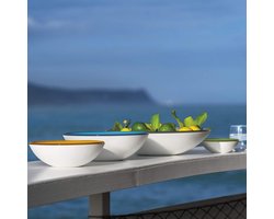 Grote Kleurrijke Fruitschaal Ø 37 cm - Gemaakt van Gerecycled Materiaal