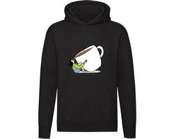 Grote koffie kop Hoodie - warme drank - mok - cafeine - trui - sweater - capuchon