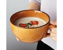 Grote koffiemok - keramisch - 700 ml - aardewerk