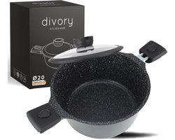 Grote kookpot 20cm - 3L inductie soeppot met afneembare handvaten