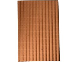 Grote Kunststof Dakpannen Terra Cotta Decoratief Paneel 35x25 cm