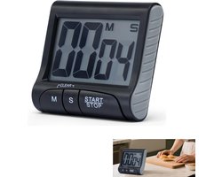 grote LCD-keukentimer - digitale kookwekker - keuken timer - keukenwekker - Kookwekker - Time timer -Timer - Digitale afteltimer - Magnetische digitale timers - kooktimers - Keukentimer - Zwarte