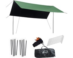 Grote Lichtgewicht Tarp voor Kamperen en Backpacken - Waterdicht en UV-Beschermend Zonnescherm