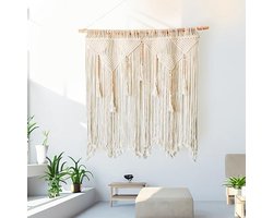 Grote macramé wandhanger - Duurzame wanddecoratie voor een elegant interieur