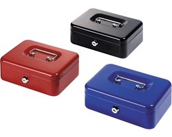 Grote Metalen Geldcassette met Slot - Tijdelijk Wisselgeld Kistje - Diverse Kleuren