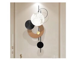 Grote Metalen Wanddecoratie - Moderne Muurkunst 3D Sculpturen voor Woonkamer, Eetkamer, Slaapkamer, Entree, Keuken en Kantoor