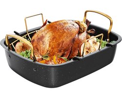 Grote Ovenschaal Rechthoekig Keramisch Zonder Giftige Stoffen Voor Kalkoen en Vlees