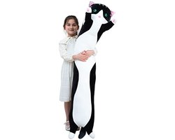 Grote Pluche Lichaamskussen in Katvorm - Donzige Knuffel voor Comfort - 70 cm