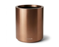 Grote pot METROPOLE 40x50cm geborsteld roestvrij staal, handgemaakt van roestvrij staal