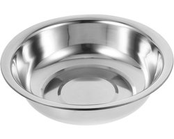 Grote roestvrijstalen mengkom met zeef voor wastafel, badkamer, keuken en voetbad - 30 cm