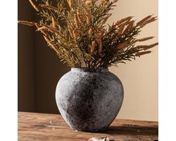 Grote Rustieke Keramische Vaas Terracotta Aardewerk Antiek Decoratief voor Woonkamer