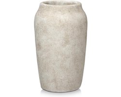 Grote Rustieke Keramische Vaas - Vintage Stijl Decoratie voor Woonkamer, Tafel & Planken - 23 cm Hoog