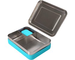 Grote RVS Bento Box met Lekvrij Deksel - Duurzame Lunchtrommel voor Volwassenen en Kinderen