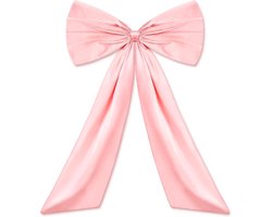 Grote Satijnen Strik - 60x90cm - Grote Cadeau Strik - Exquise Strik - Decoratie - Satijnen Strikken - Voor Feestdecoratie - Wanddecoratie - Bruiloft - Huisdecoratie - Roze
