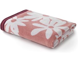 Grote strandhanddoek met fluwelen afwerking - 100x180 cm - Luxe badstof