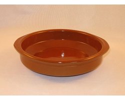Grote tapas ovenschaal/serveerschaal Alicante - met handvatten - Dia 34 cm - Tapas serveerschalen/borden/ovenschalen