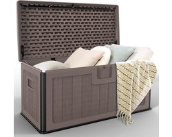 Grote Tuin Opbergbox 380 Liter - Waterdichte Buiten Kist voor Kussens en Tuinspullen