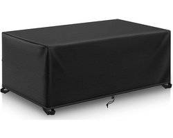Grote Tuinmeubelhoes - Buitenmeubelhoes Waterdicht - Meubilair Beschermen - 600D Heavy Duty Oxford - 180x120x85cm - Zwart