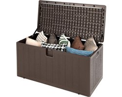 Grote Tuinopbergbox 400L - Afsluitbare Buiten Kist met Deksel - Waterdicht & UV-bestendig