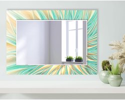 Grote Wandspiegel - Decoratieve Spiegel - Interieur Decoratie - Gehard Glas - 70 x 51 cm - Multicolor