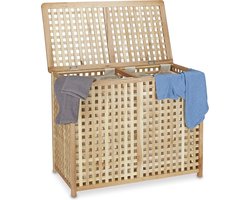 Grote wasmand - 84 liter - lichtgewicht - opvouwbaar - linnen