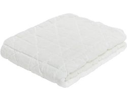 Grote zachte plaid of bedsprei in imitatiebond 150x200 crème beige