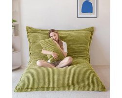 Grote Zitzak - Vloerkussen - Ontspannen Zitten - Afneembare hoes - 190 x 135 cm - Groen